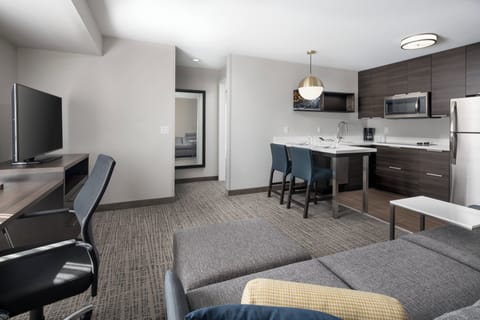 Suite, 1 Bedroom, Non Smoking | Desk, laptop workspace, blackout drapes, soundproofing