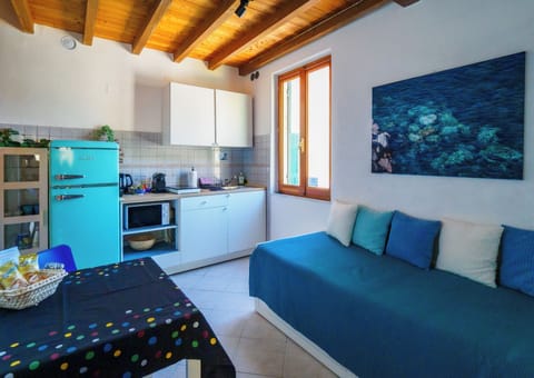 Exclusive Apartment | Private kitchen | Full-size fridge, microwave, stovetop, espresso maker