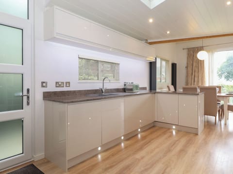 Fridge, dishwasher, electric kettle, toaster