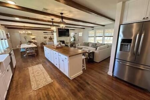 Kitchen and living area