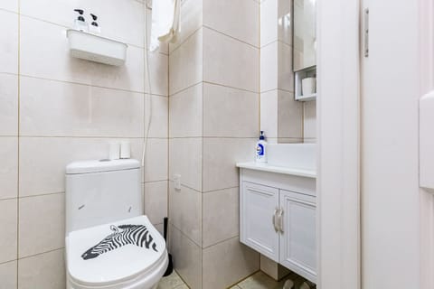 City Apartment | Bathroom | Shower, rainfall showerhead, free toiletries, hair dryer