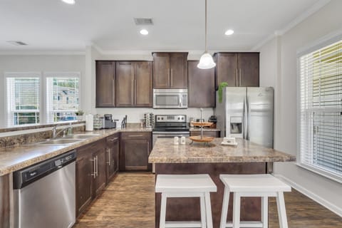 Fully stocked kitchen