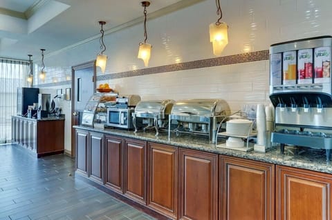 Free daily buffet breakfast