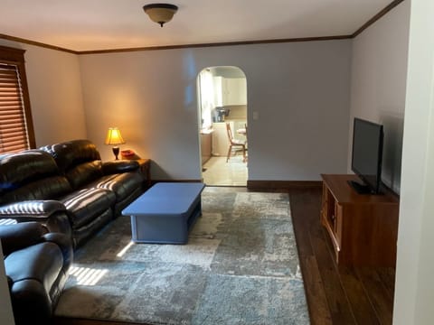 Living room into Kitchen