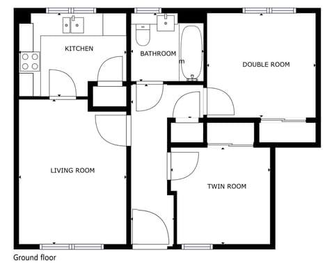 Floor plan of 4 Bynack House