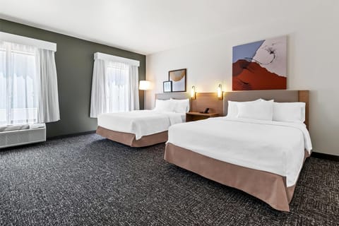 Room, 2 Queen Beds, Accessible, Bathtub (Mobility) | In-room safe, desk, blackout drapes, iron/ironing board