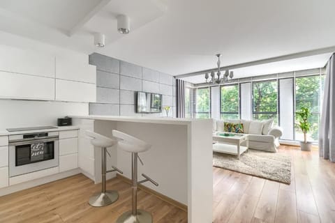 Deluxe Apartment | Private kitchen | Mini-fridge, oven, stovetop, dishwasher