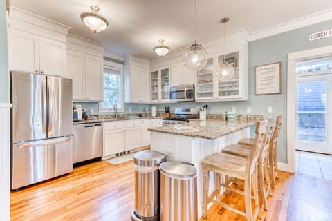 Kitchen filled with light