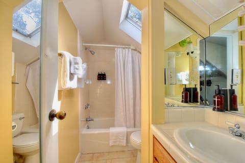 Carmel HideAway Ocean View | Bathroom | Free toiletries, hair dryer, towels, soap