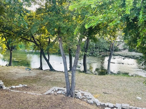 Backyard going down to Nolan Creek with direct access 