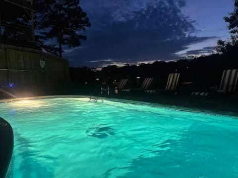 night pool view