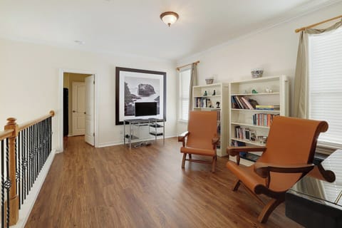 Piano and lounge chairs