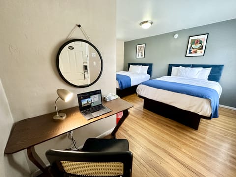 Two Queen Room - Non Smoking (No Pets Allowed) | Egyptian cotton sheets, desk, free WiFi, bed sheets