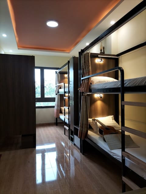 Shared Dormitory | Premium bedding, memory foam beds, in-room safe, individually decorated
