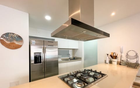 Apartment, Terrace, Ocean View | Private kitchen | Full-size fridge