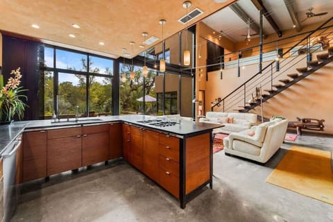 Kitchen and living area combined