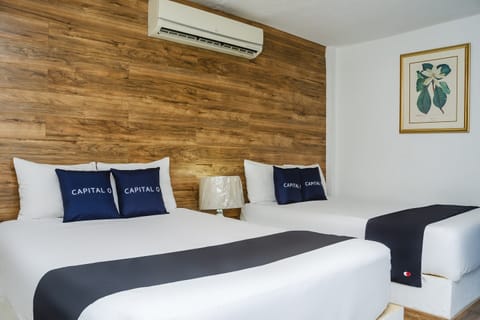 Standard Room, 2 Queen Beds | Soundproofing, free WiFi, bed sheets