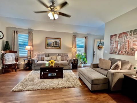 Updated Living room with new door and smart lock