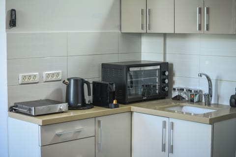 Studio | Private kitchen | Fridge, microwave, stovetop, espresso maker