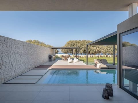 In this private pool, relaxation meets opulence in every detail.