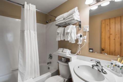 Room # 19 | Bathroom | Hair dryer, towels, soap, shampoo