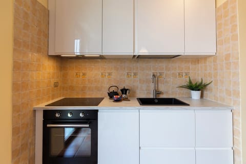 Standard Apartment | Private kitchen | Fridge, oven, stovetop, dishwasher