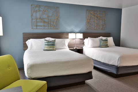 Deluxe Room, 2 Queen Beds | Soundproofing, iron/ironing board, free WiFi
