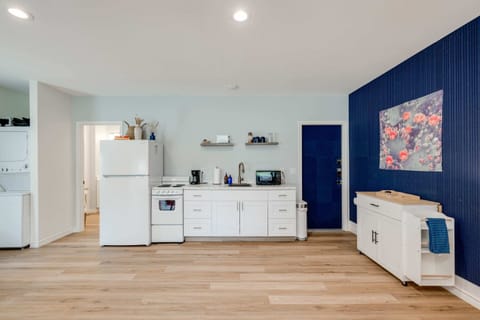 Kitchenette stocked with all the basics for basic meals