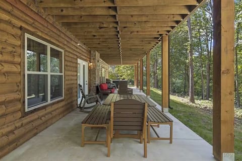Downstair Patio with Hot tub and Gas Grill
