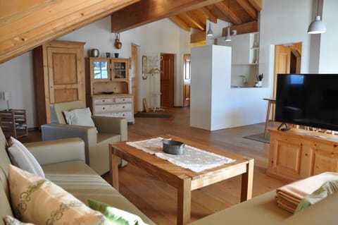 Living room, kitchen