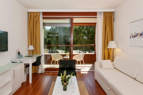 Premium Suite, Balcony | Living room | Flat-screen TV