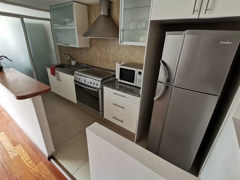 Apartment | Private kitchen | Full-size fridge, microwave, oven, toaster