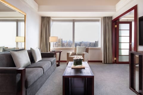 Executive suite | Living room | 42-inch flat-screen TV with satellite channels, TV