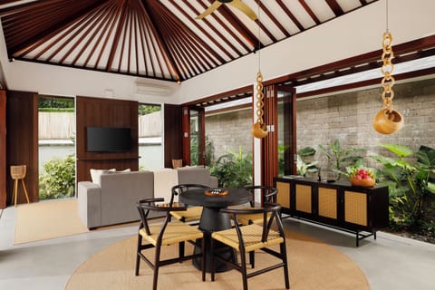 4 Bedroom Pool Villa | Living area | 42-inch Smart TV with cable channels