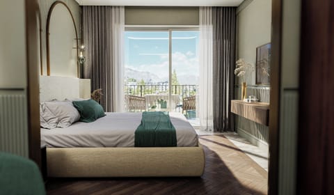 Doppia Deluxe, con vista parziale lago/ piscina | In-room safe, individually furnished, free WiFi, bed sheets