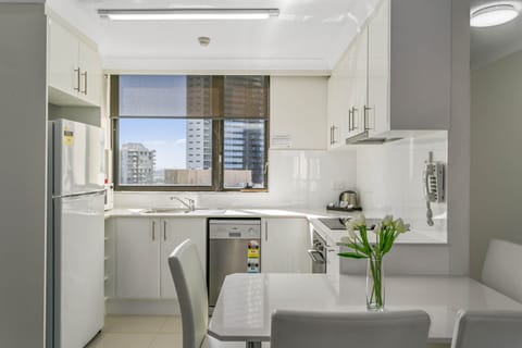 2 Bedroom Deluxe | Private kitchen | Fridge, microwave, stovetop, dishwasher