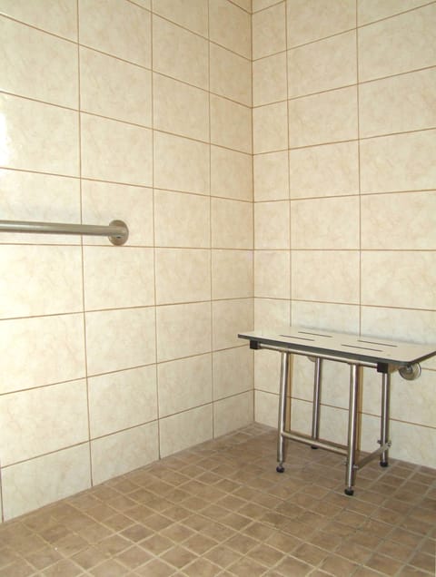 Room, 2 Double Beds | Bathroom shower