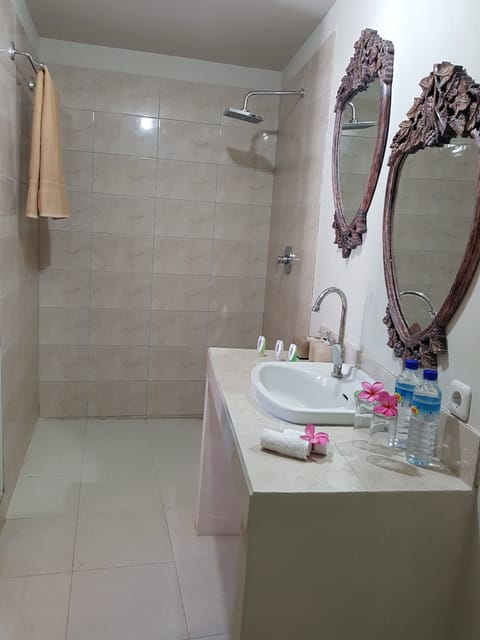 Standard Double Room | Bathroom | Shower, free toiletries, hair dryer, towels