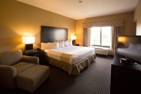 Executive Room, 1 King Bed, Non Smoking | Down comforters, desk, laptop workspace, soundproofing