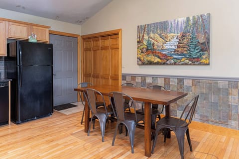 A dining area that is both functional and stylish.