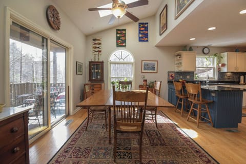 Gather and dine in comfort at the rustic and elegant dining.