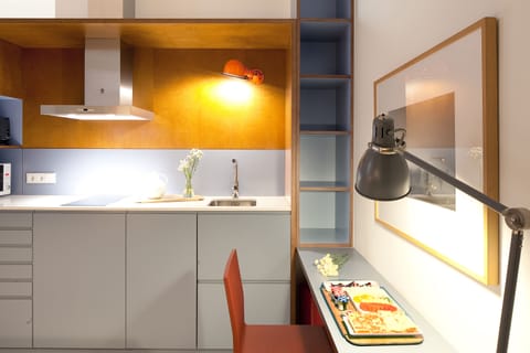 Apartment Annex Building | Private kitchenette | Coffee/tea maker, electric kettle, toaster