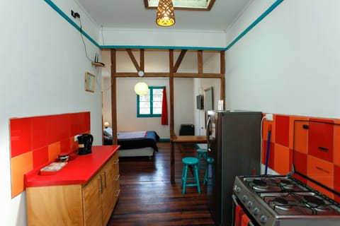 Loft, 1 Double Bed | Private kitchen | Fridge, stovetop, coffee/tea maker, electric kettle