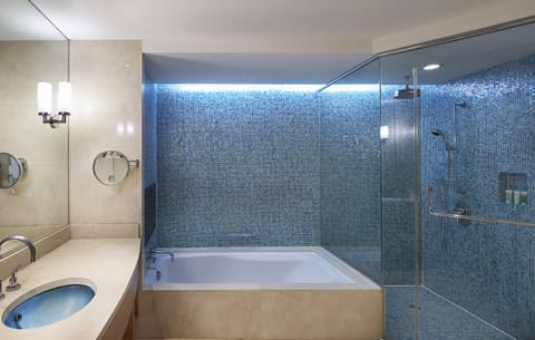 Suite, 1 King Bed (Grand, East Tower) | Bathroom | Rainfall showerhead, free toiletries, hair dryer, bathrobes