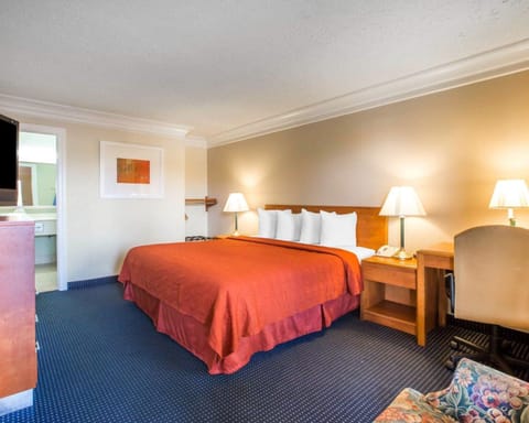 Room, 1 King Bed, Accessible, Smoking | Desk, blackout drapes, iron/ironing board, free WiFi
