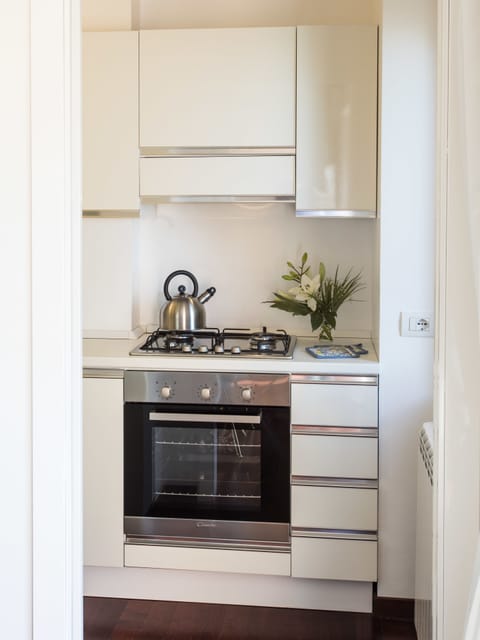 Apartment, Sea View, Annex Building (8 minutes walking from main building) | Private kitchen | Full-size fridge, microwave, stovetop, dishwasher