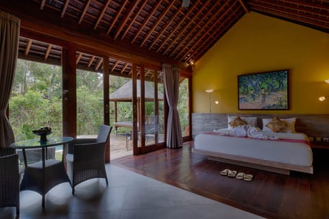 One Bedroom Private Pool Villa with Sacred Valley View | Premium bedding, minibar, in-room safe, desk