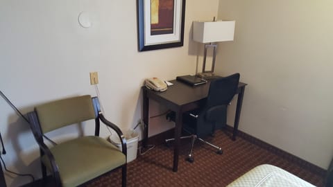 Desk, blackout drapes, iron/ironing board, free WiFi