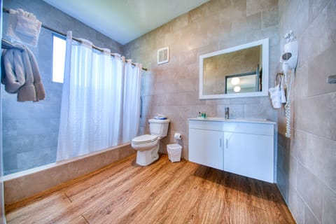 Apartment, Ocean View, Beachfront | Bathroom | Shower, free toiletries, hair dryer, towels