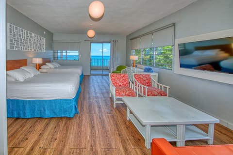 Apartment, Ocean View, Beachfront | In-room safe, individually decorated, individually furnished